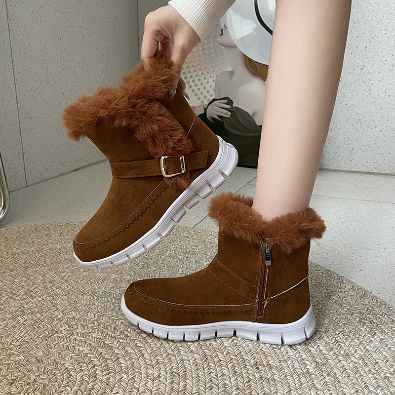 Winter Snow Boots – Warm Plush Ankle Boot