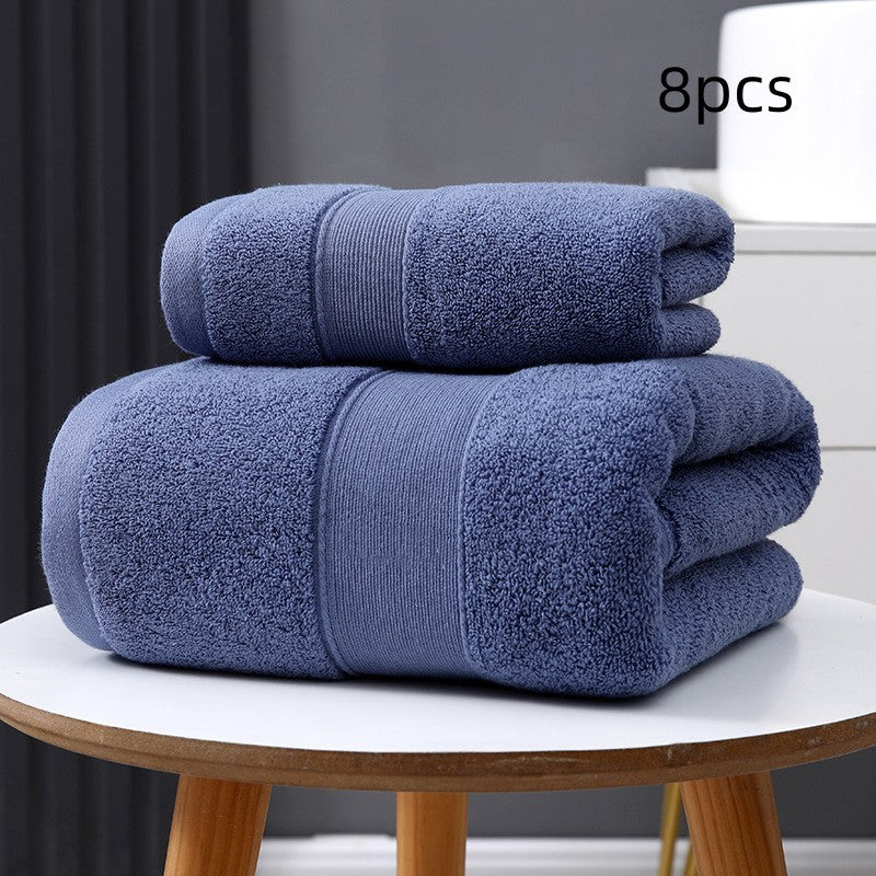 Cotton Based Thickened Bath Towel For Quick Drying