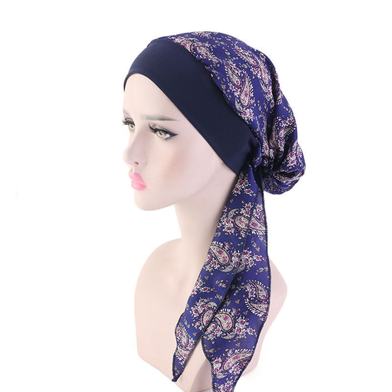 Stretch Hair Band Braid Hat Ethnic Style Fashion Scarf Muslim Ethnic