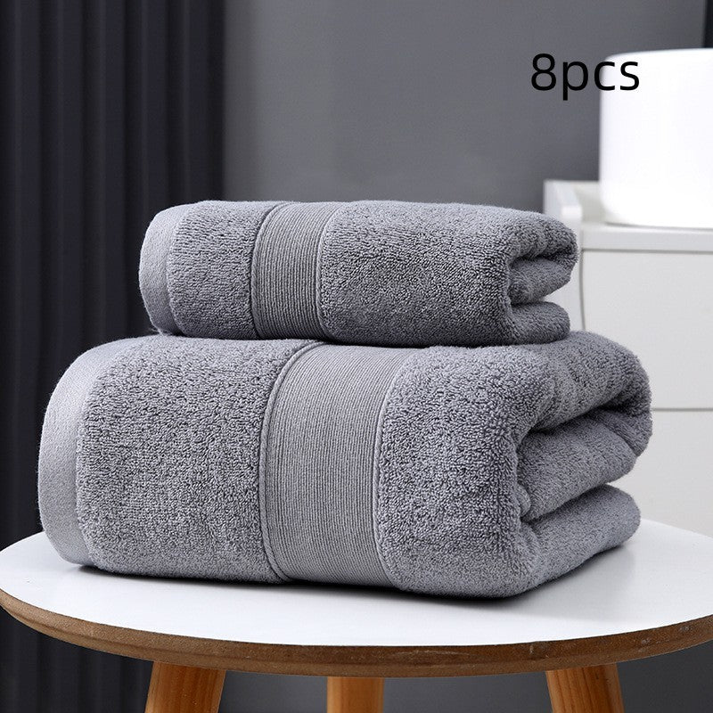 Cotton Based Thickened Bath Towel For Quick Drying