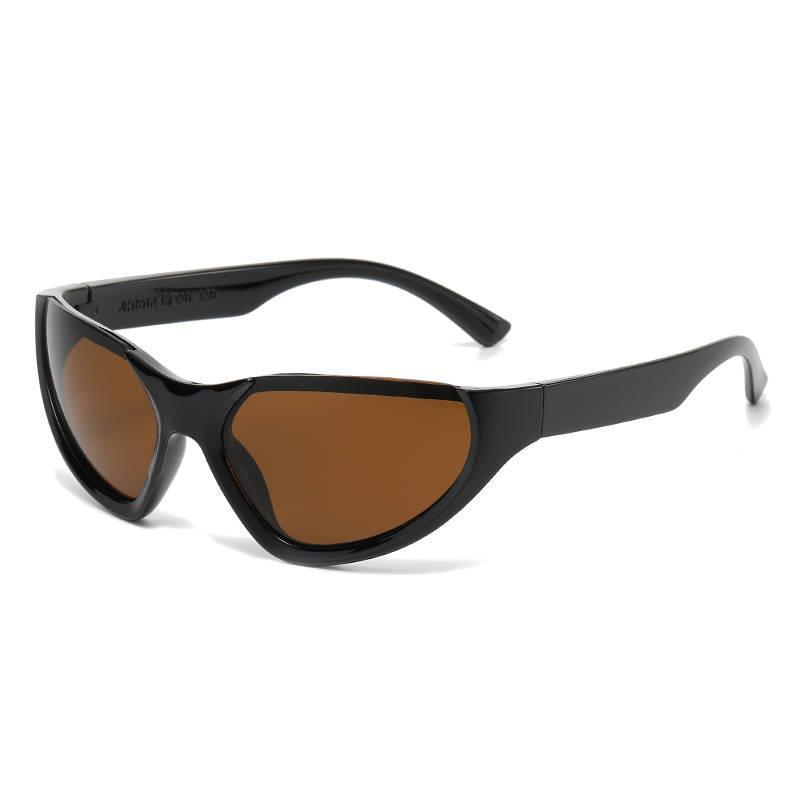Men And Women Riding Cat's Eye Half Frame Colorful Sunglasses