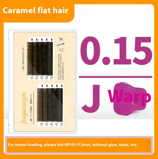 Caramel Grafting Single Mink Hair Super Soft False Eyelashes