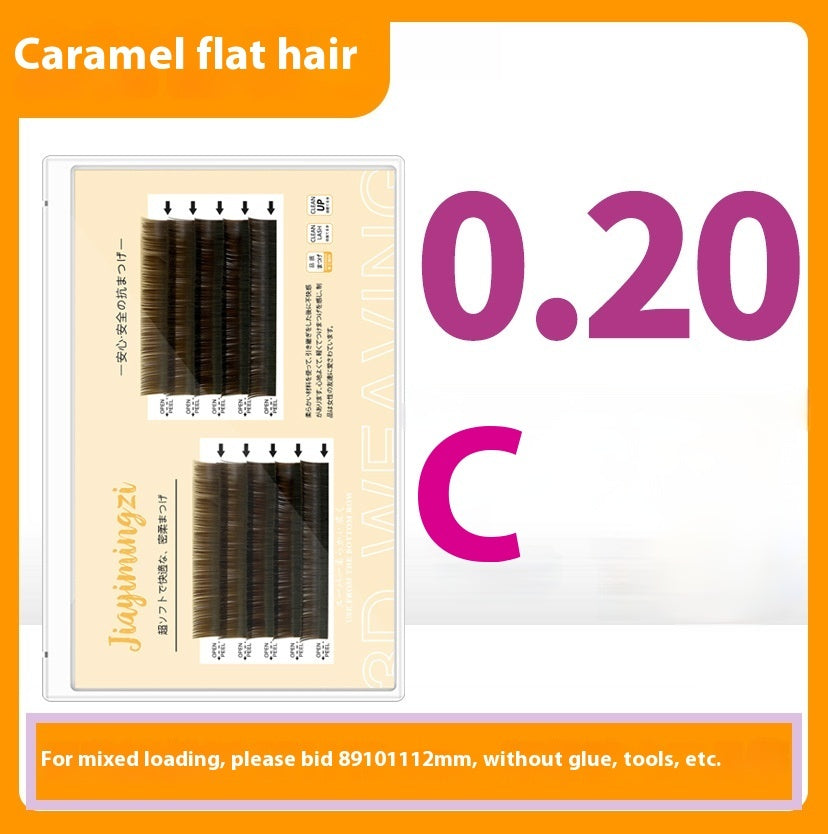 Caramel Grafting Single Mink Hair Super Soft False Eyelashes