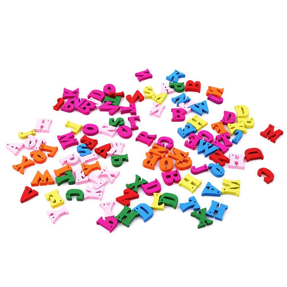 Holes Letters Mixed DIY Early Education Jigsaw Puzzle Game
