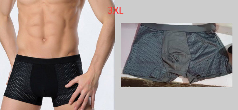 Summer Men's Underpants Mesh Toe Mid-Waist Men's Boxer Shorts