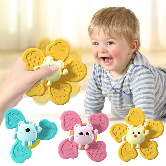 Baby Bath Spinning Toy With Suction Cups
