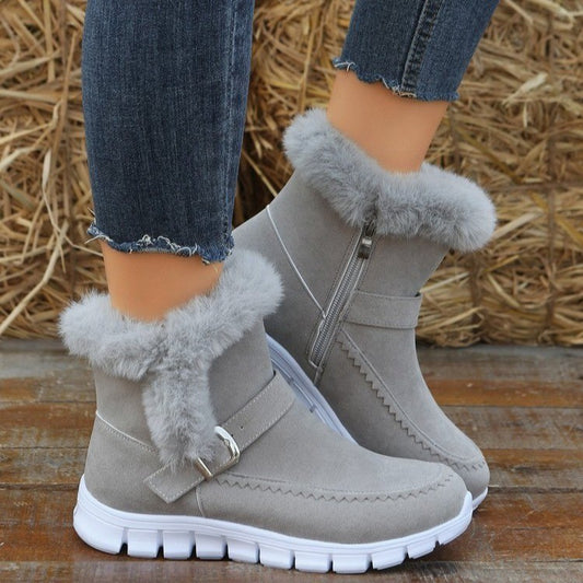 Winter Snow Boots – Warm Plush Ankle Boot